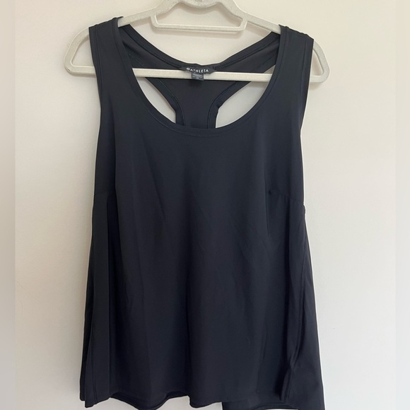 Athleta Black Racerback Lightweight Tank Size 1x - Picture 1 of 7